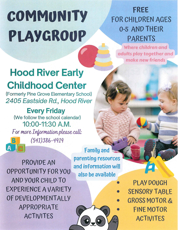 Community playgroup flyer